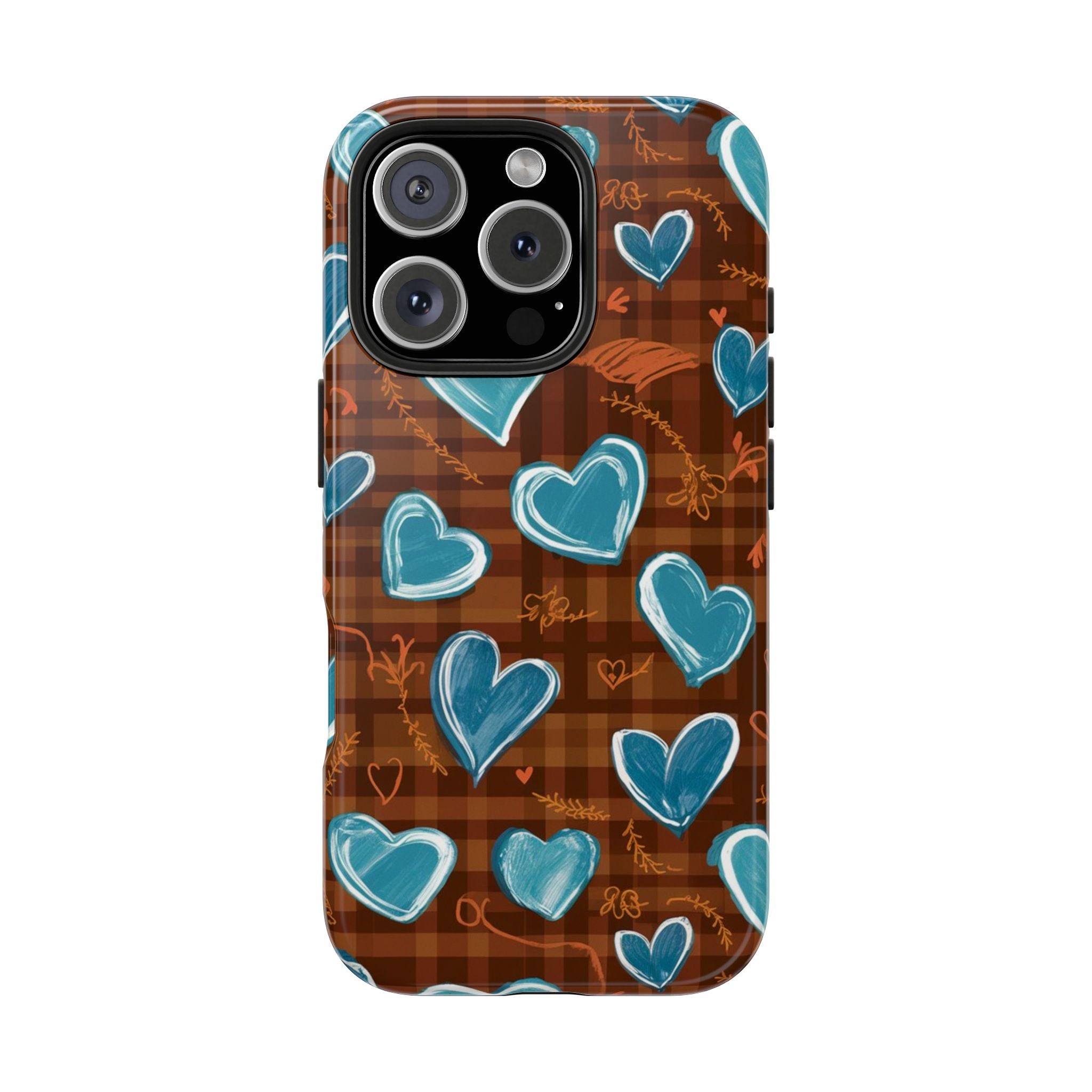 Plaid Blues - Tough Case for iPhone 14, 15, 16 - Spruced Roost