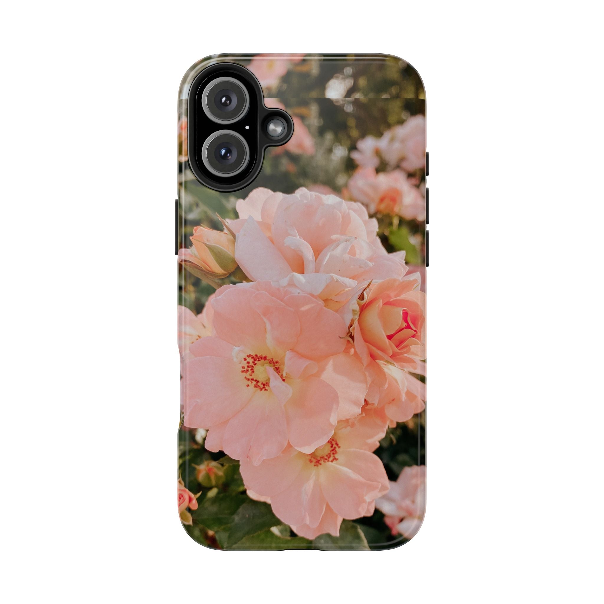 Blush Hollyhocks - Tough Case for iPhone 14, 15, 16