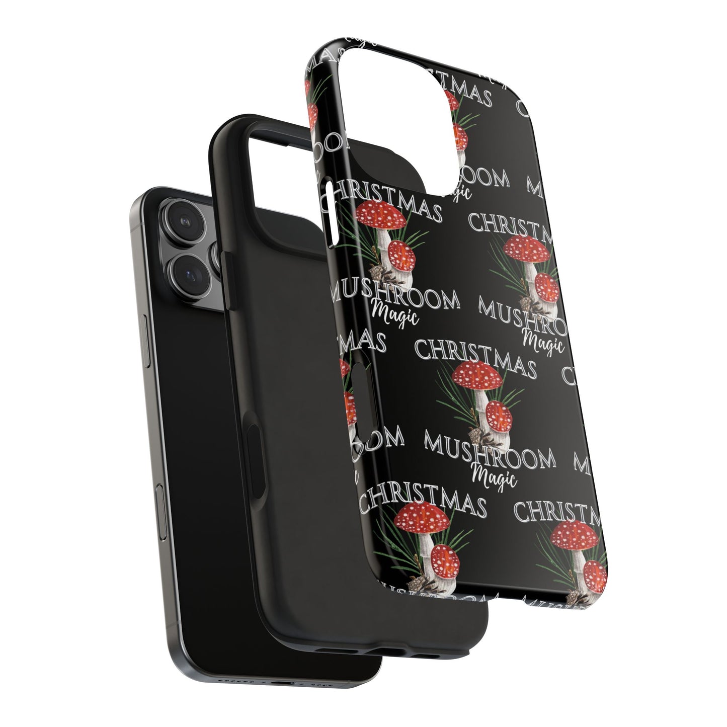 Merry Mushroom Christmas - Tough Case for iPhone 14, 15, 16