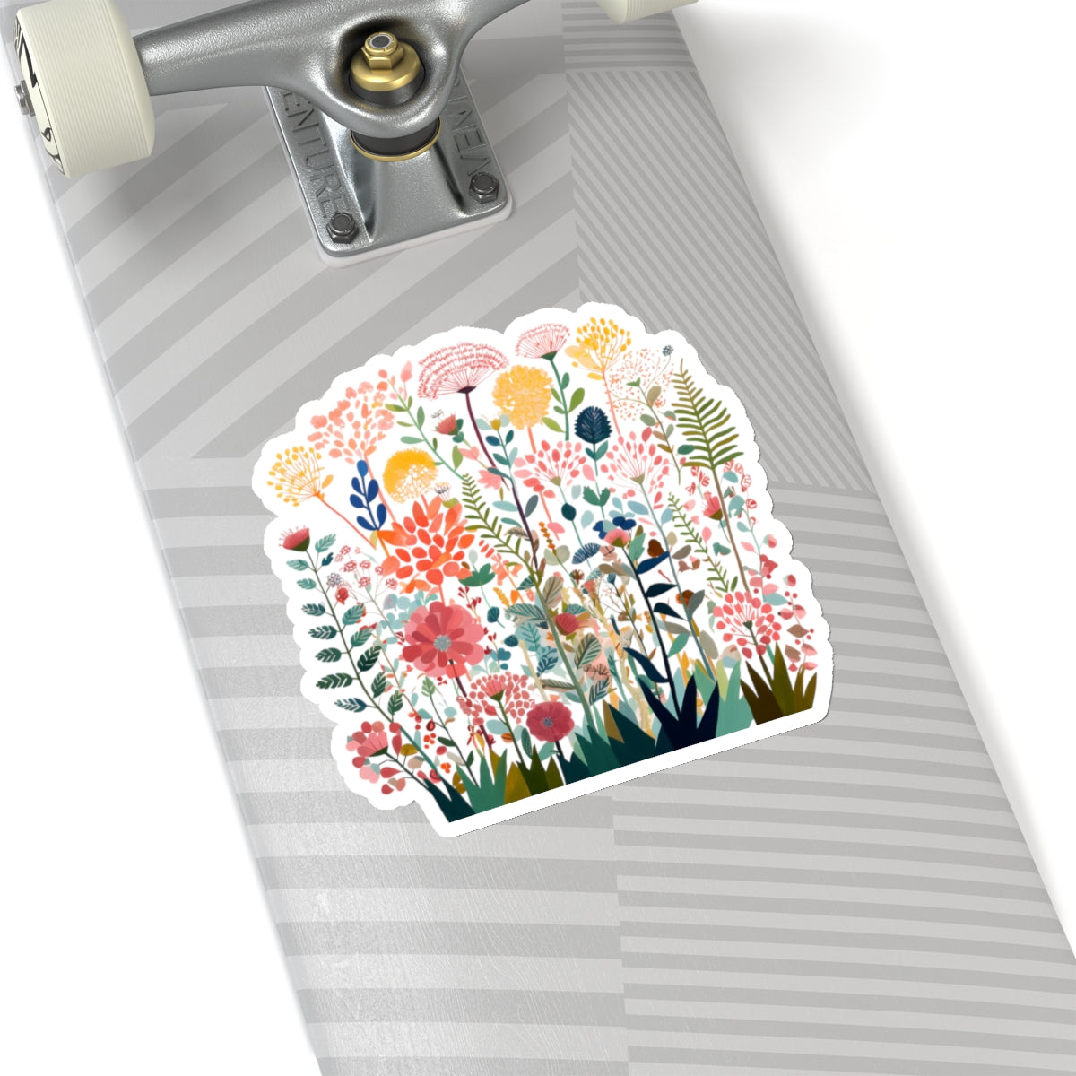 Wildflowers Blooming Kiss-Cut Stickers