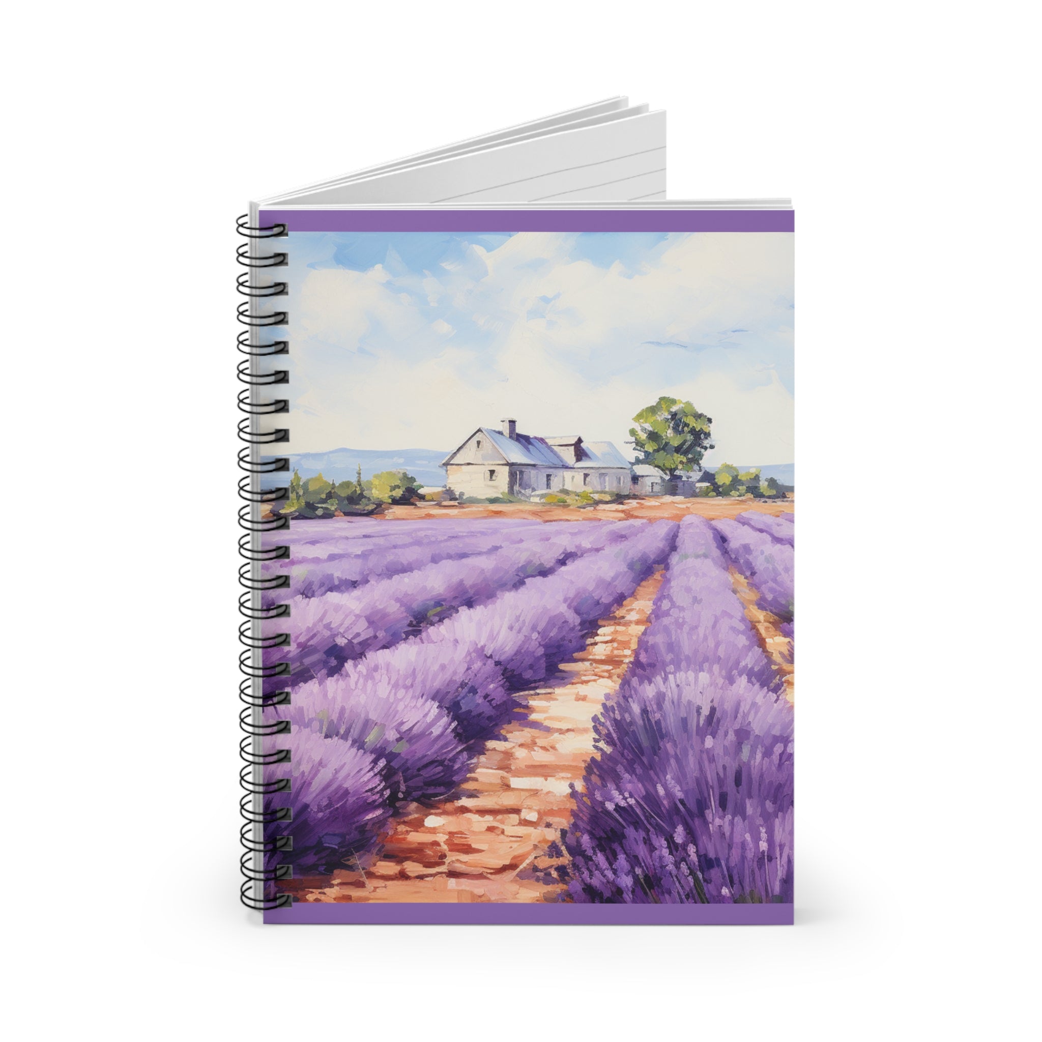 Lavender for Miles - Spiral Notebook - Ruled Line - Spruced Roost