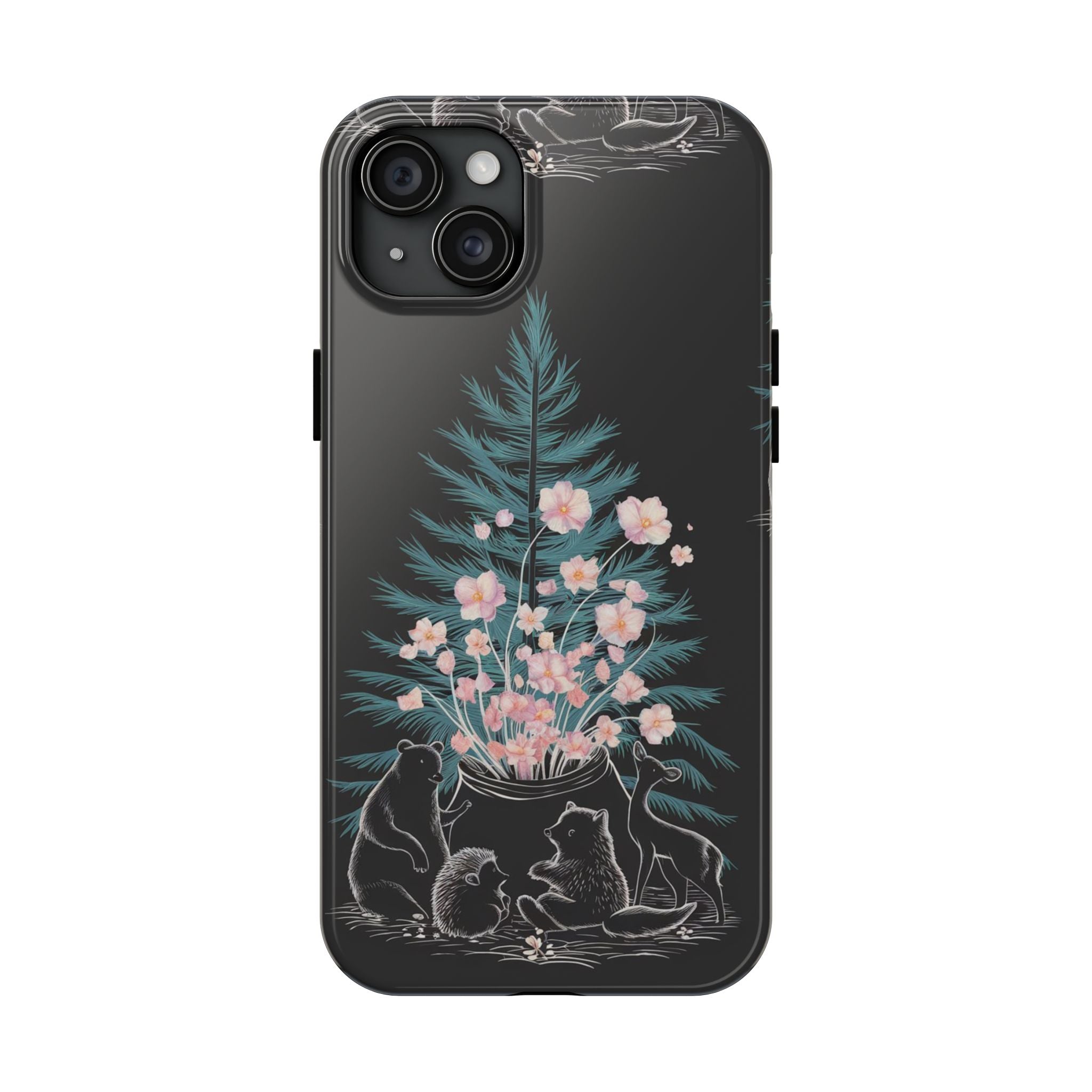 Campfire Woodland Friends - Tough Case for iPhone 14, 15, 16 - Spruced Roost