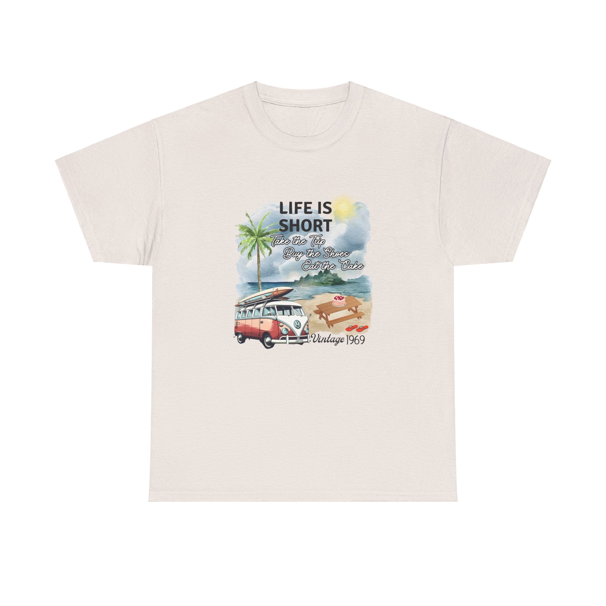 Life is Short - 1969 Unisex Heavy Cotton Tee