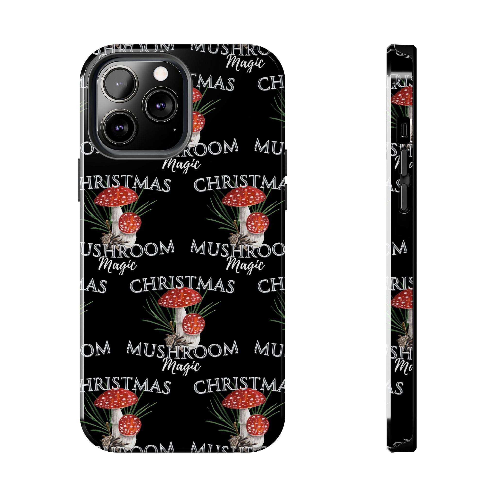 Merry Mushroom Christmas - Tough Phone Cases