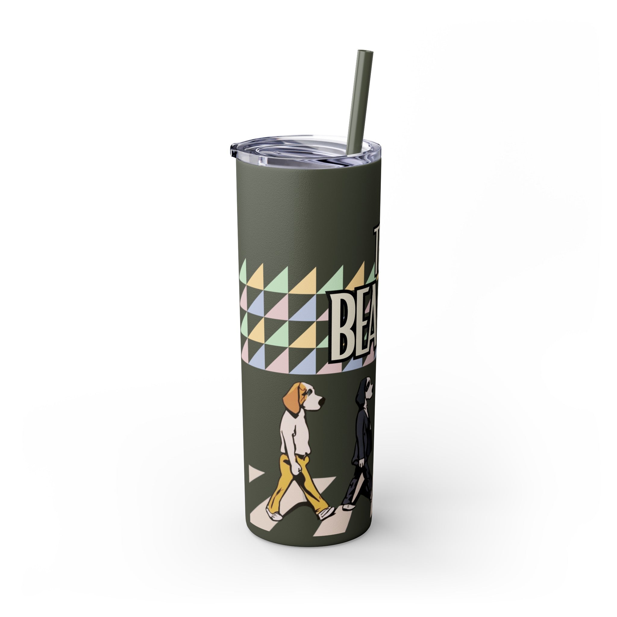 The Beagles - Skinny Tumbler with Straw, 20oz
