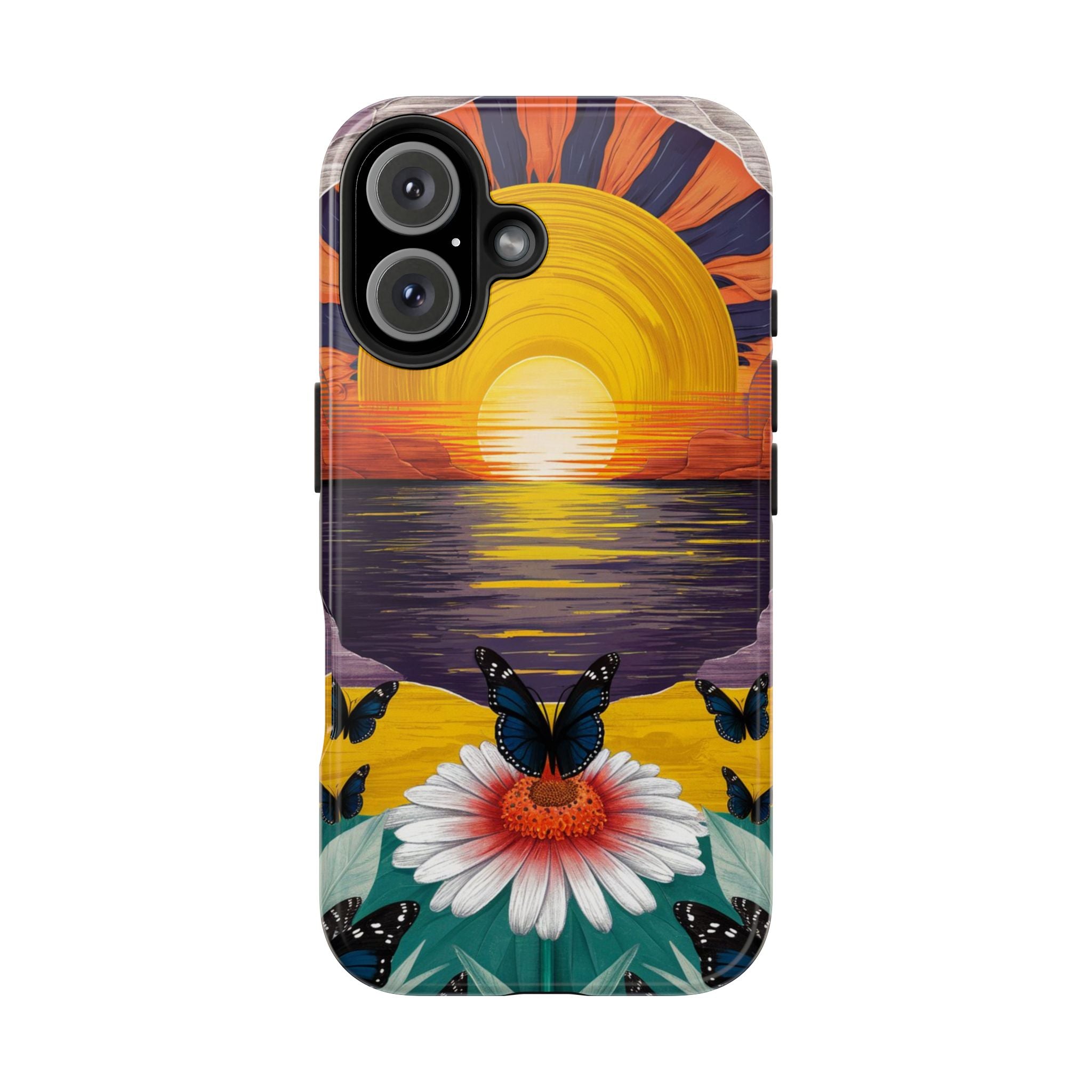 Butterly Sunset Beach - Tough Case for iPhone 14, 15, 16 - Spruced Roost