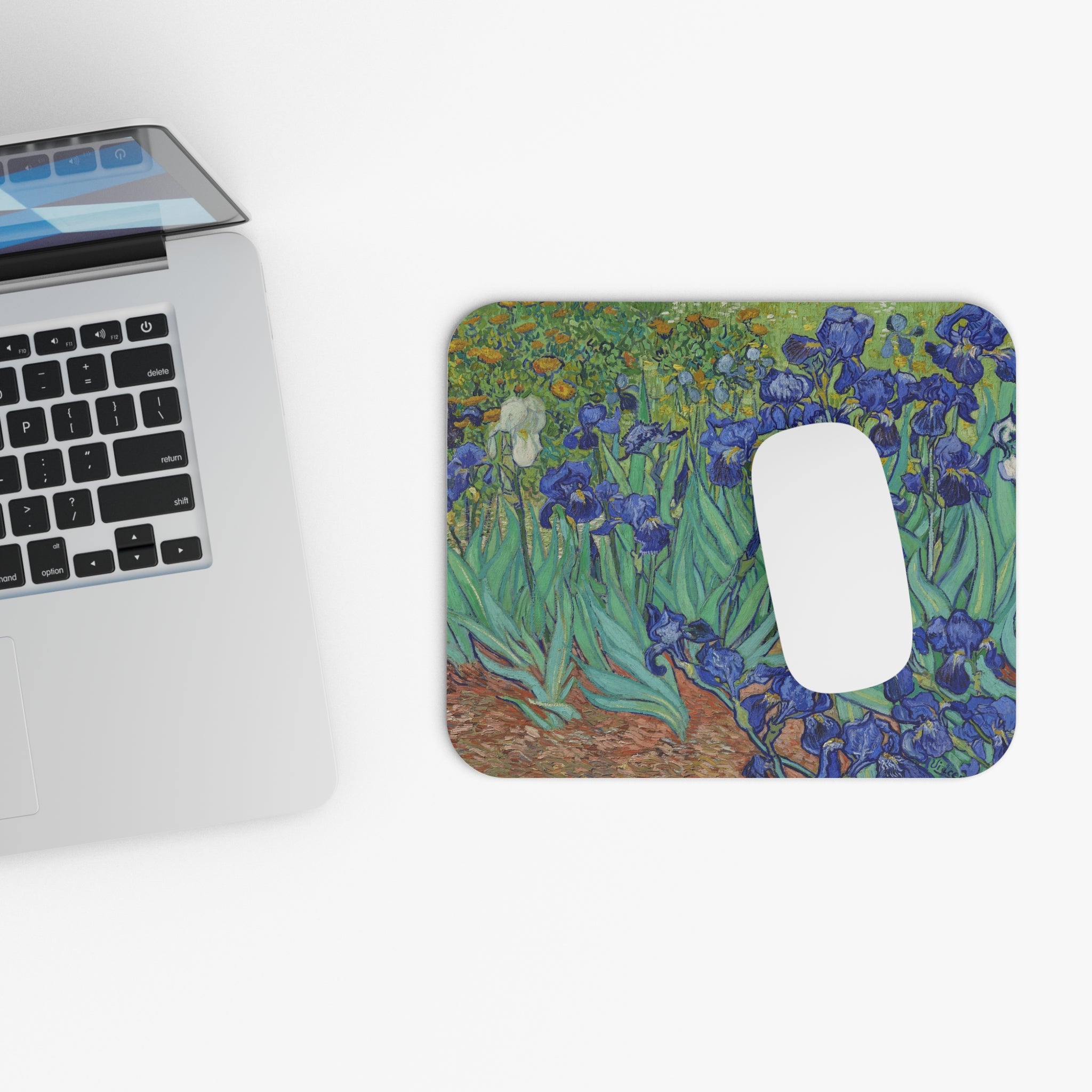 The Iris's - Vincent Van Gogh - Mouse Pad (Rectangle) - Spruced Roost