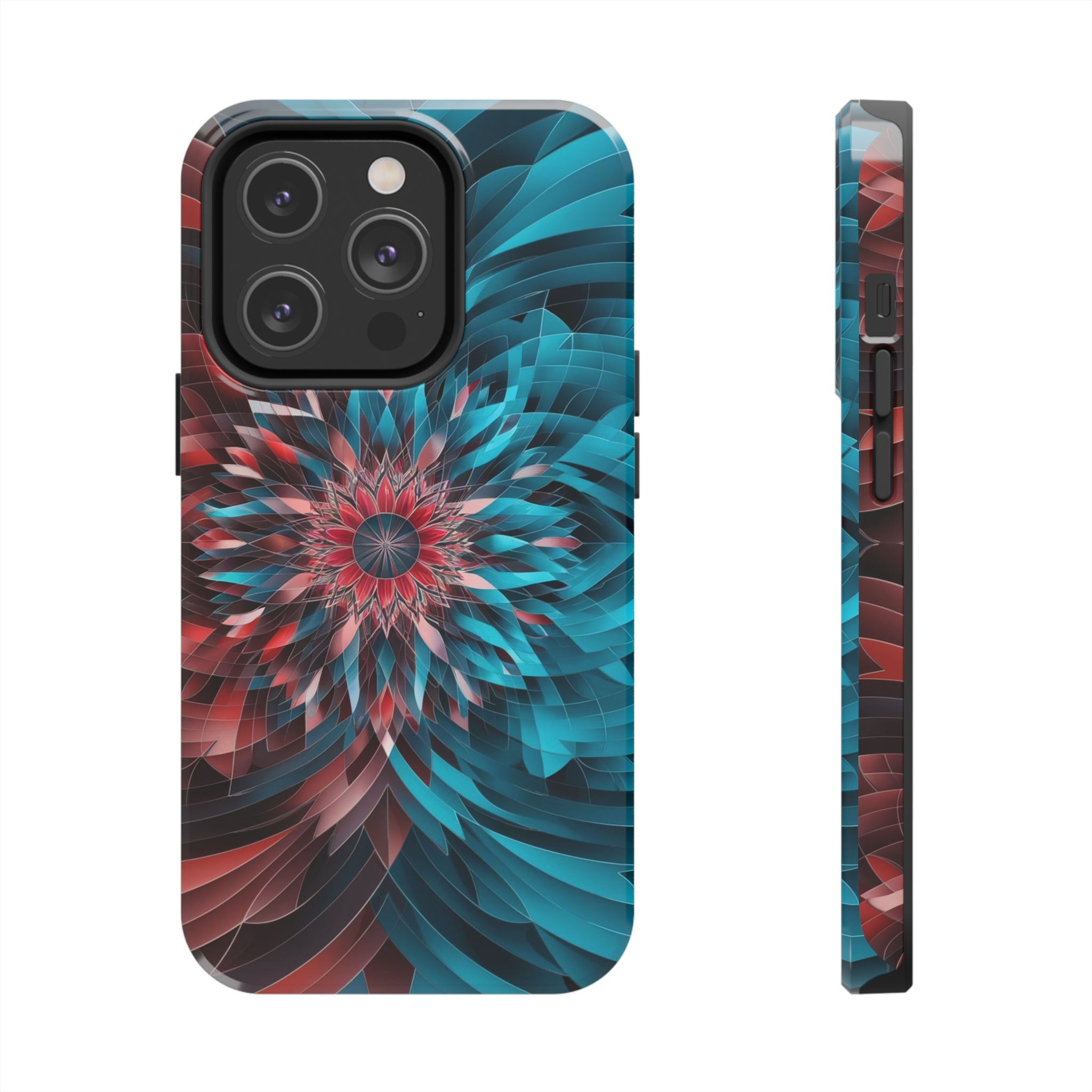 Mandala Maroon and Blue - Tough Phone Cases