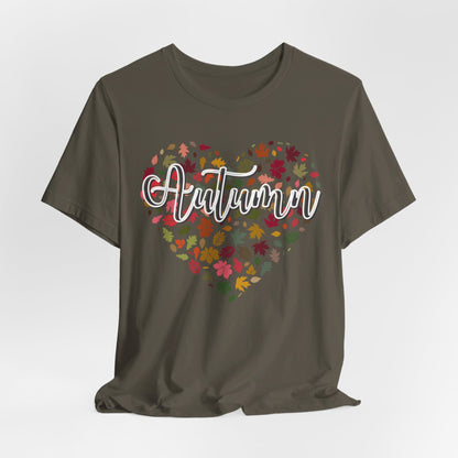 Autumn Heart, Fall Mom Style, Autumn Love, Fall Leaves, Autumn Heart, Mom Fall Shirt,  Cute Fall T-shirt, Thanksgiving Shirt, Autumn T-shirt, Soft Style