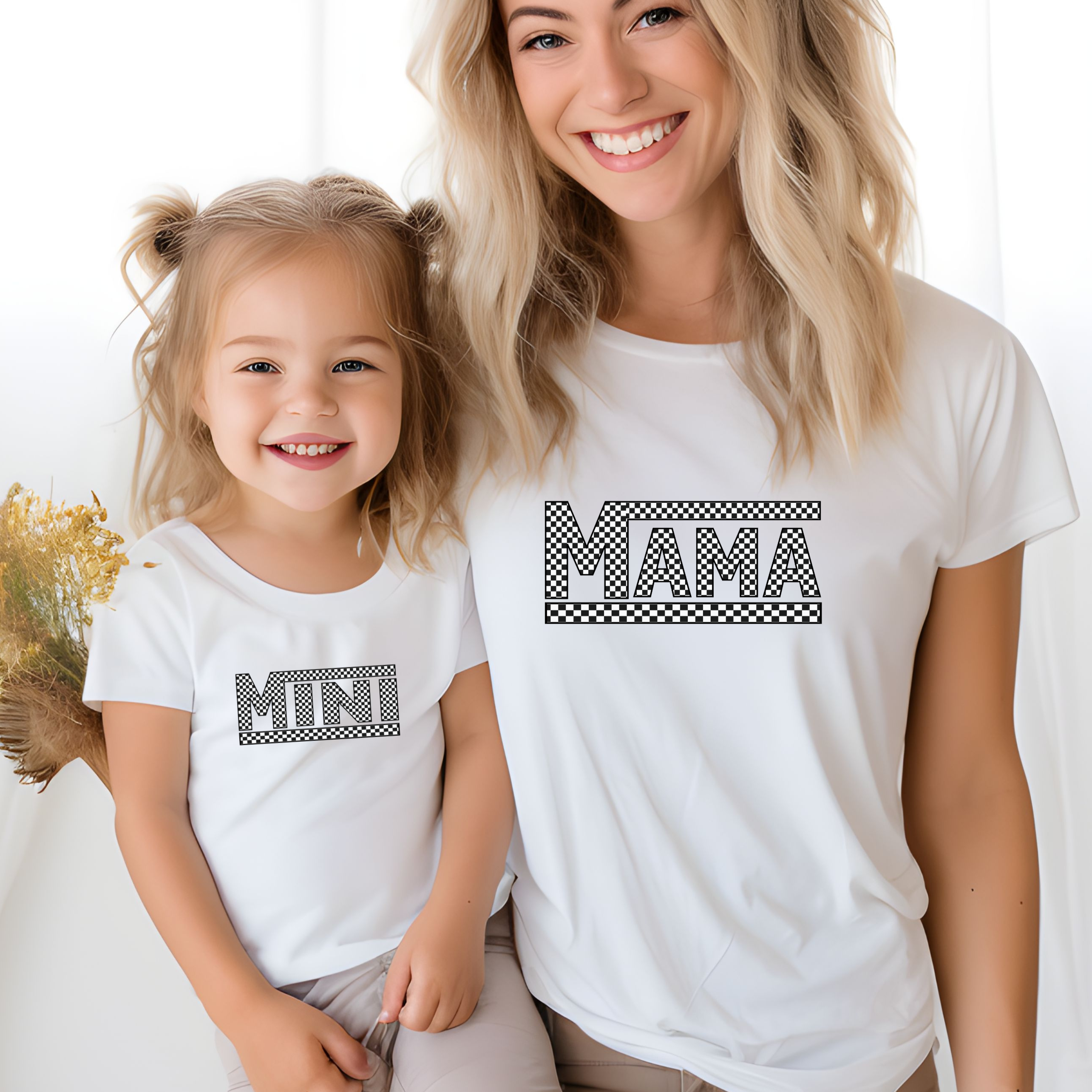 Mini Mama Checkered Kids Heavy Cotton™ Tee