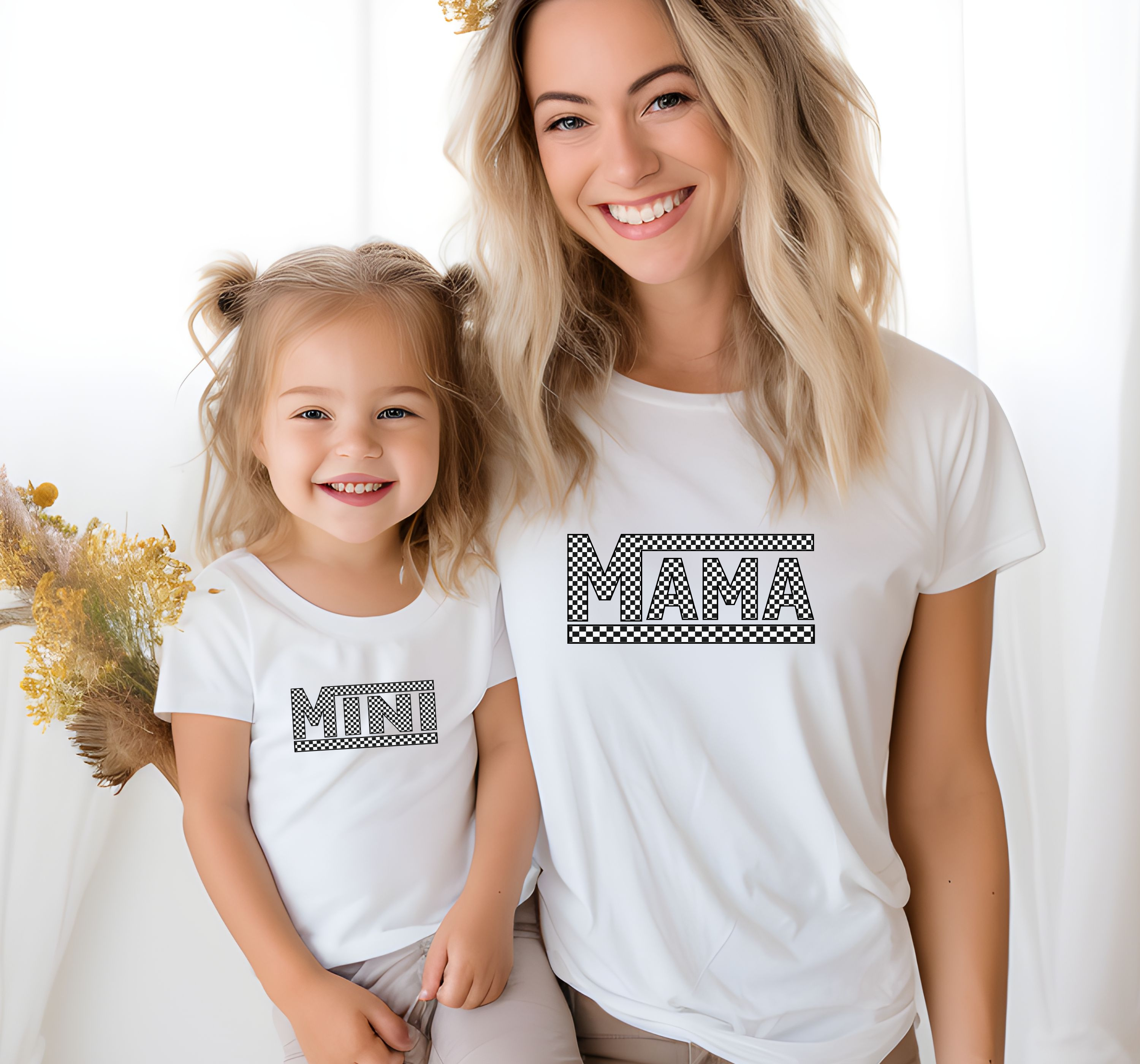Mama Checkered Unisex Softstyle T-Shirt