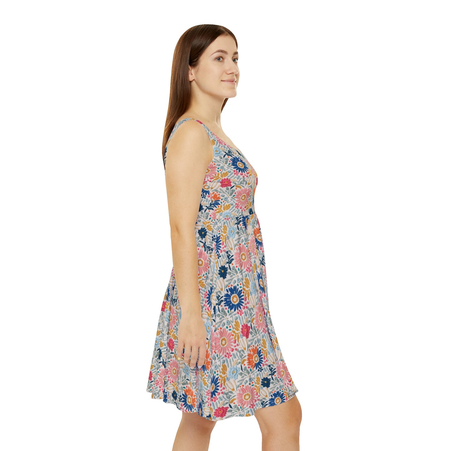 Field of Flowers - Women's Skater Tank Dress (AOP)