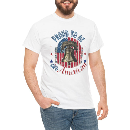 Proud to be an American - Men's Unisex Heavy Cotton Tee