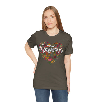 Autumn Heart, Fall Mom Style, Autumn Love, Fall Leaves, Autumn Heart, Mom Fall Shirt,  Cute Fall T-shirt, Thanksgiving Shirt, Autumn T-shirt, Soft Style