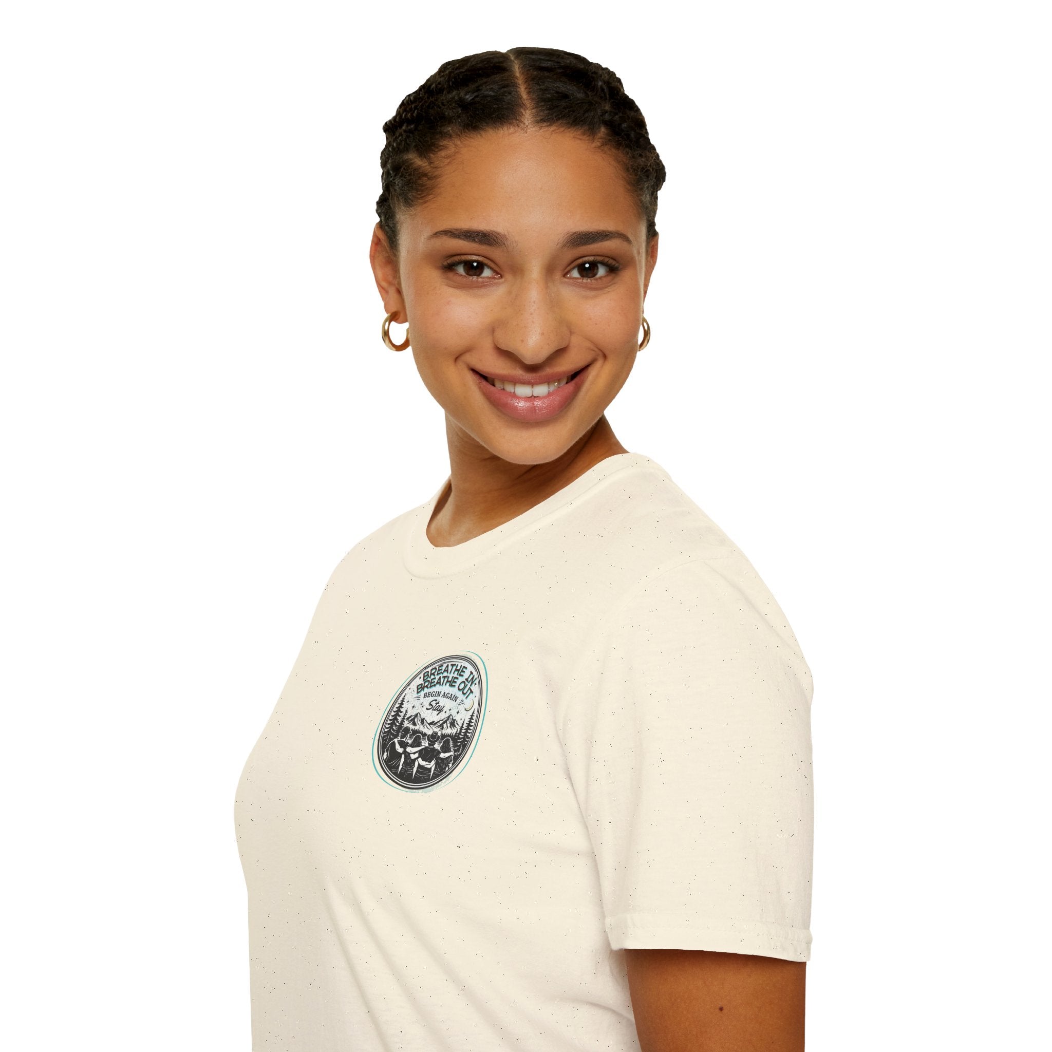 Breathe In,  Breathe Out - Women's Unisex Sized Crew Graphic T-Shirt
