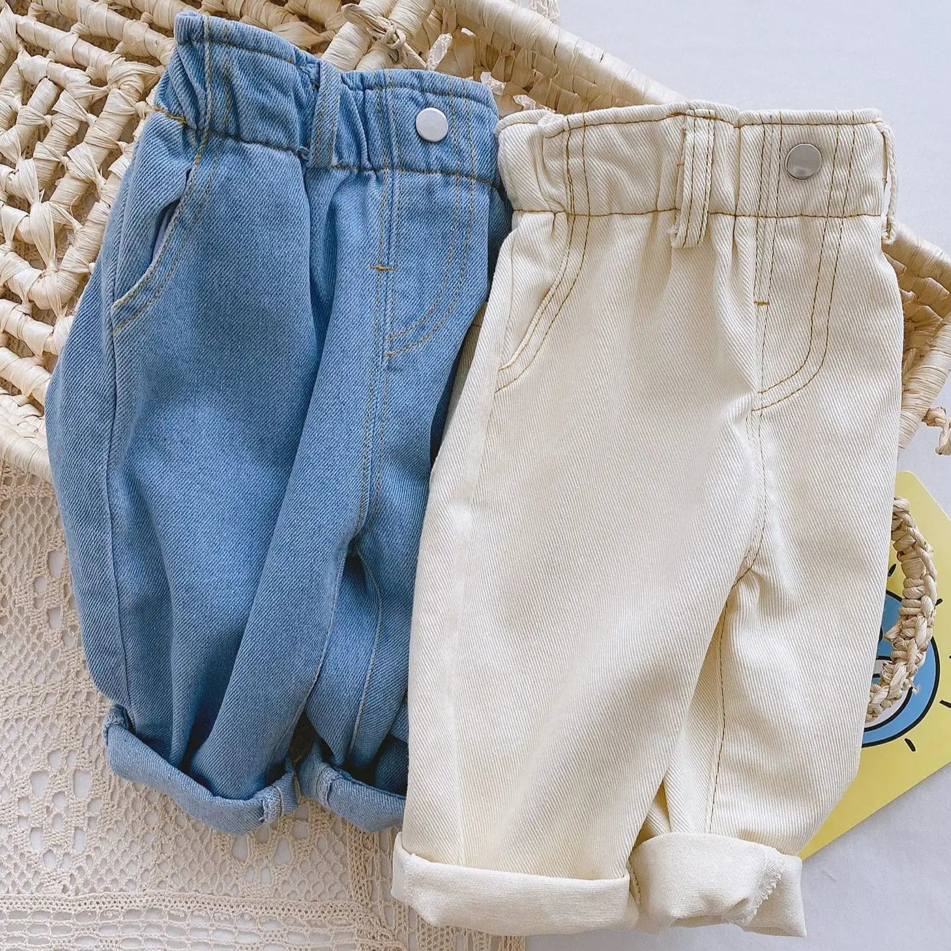 Baby Jeans Elastic Waist - Unisex 2 colors