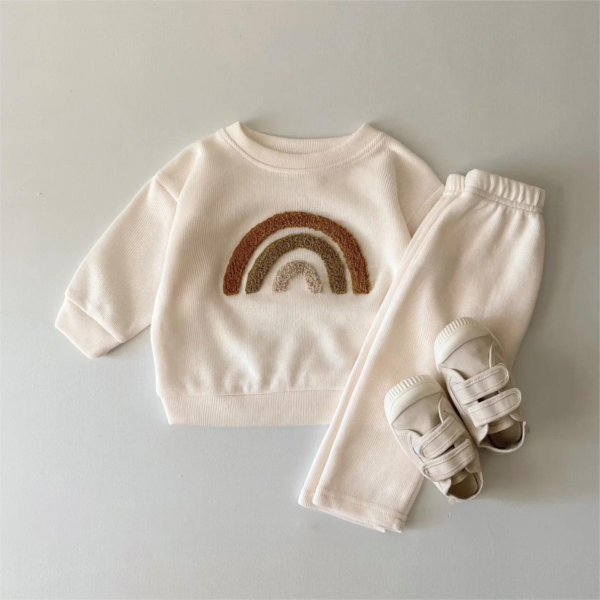 Baby Cotton Knit Clothing Set Girls Spring Clothes Loose 2PCS Outfit