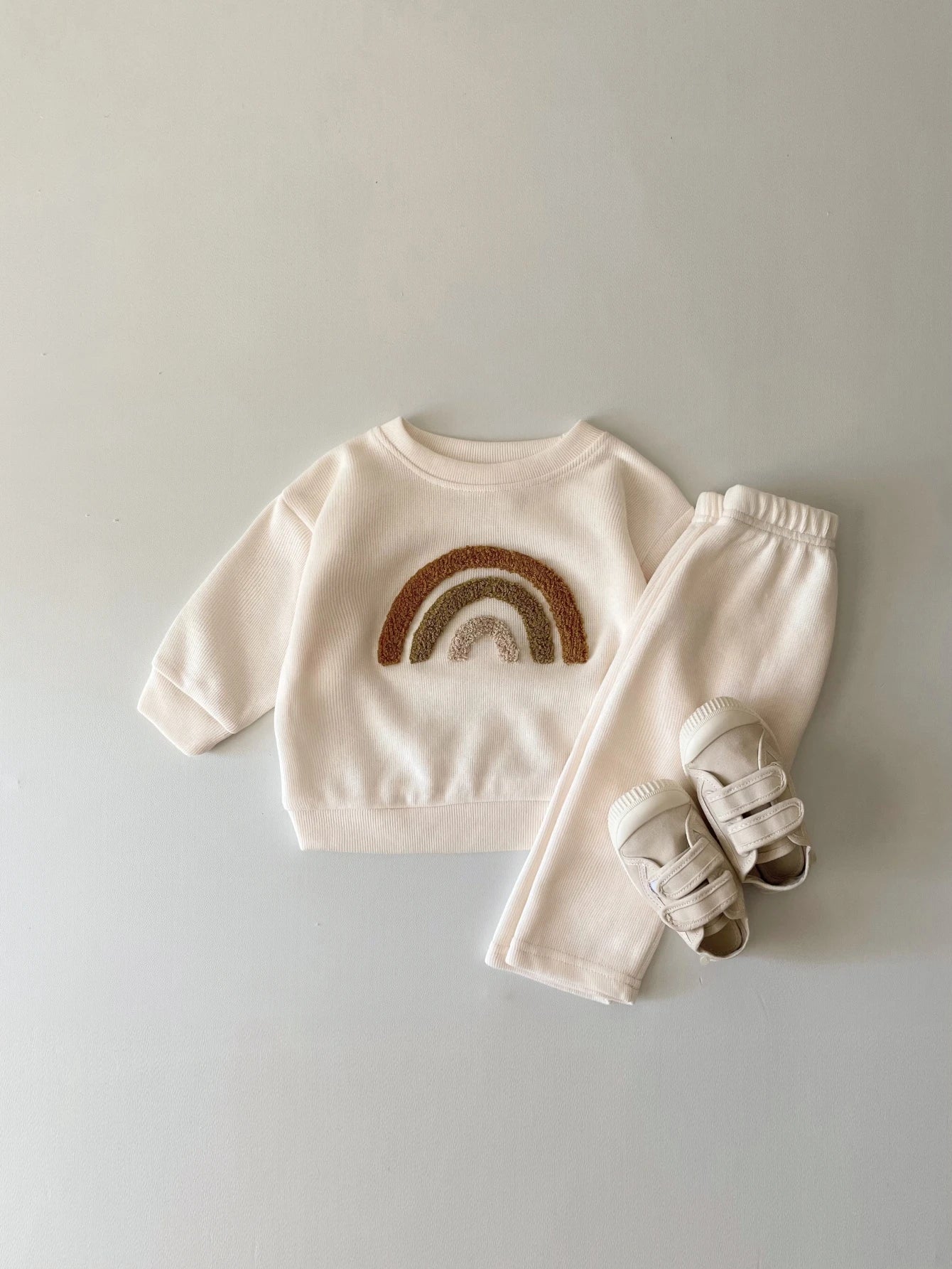 Baby Cotton Knit Clothing Set Girls Spring Clothes Loose 2PCS Outfit