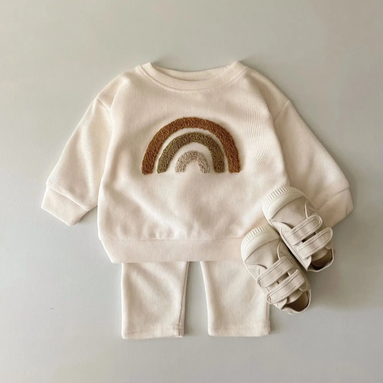 Baby Cotton Knit Clothing Set Girls Spring Clothes Loose 2PCS Outfit