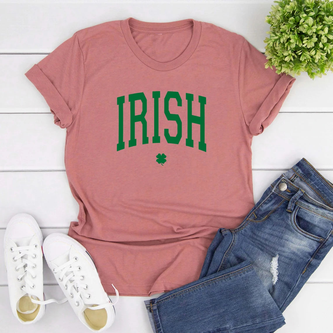 Irish Shamrock T-shirt Shamrock Tee - S-3XL
