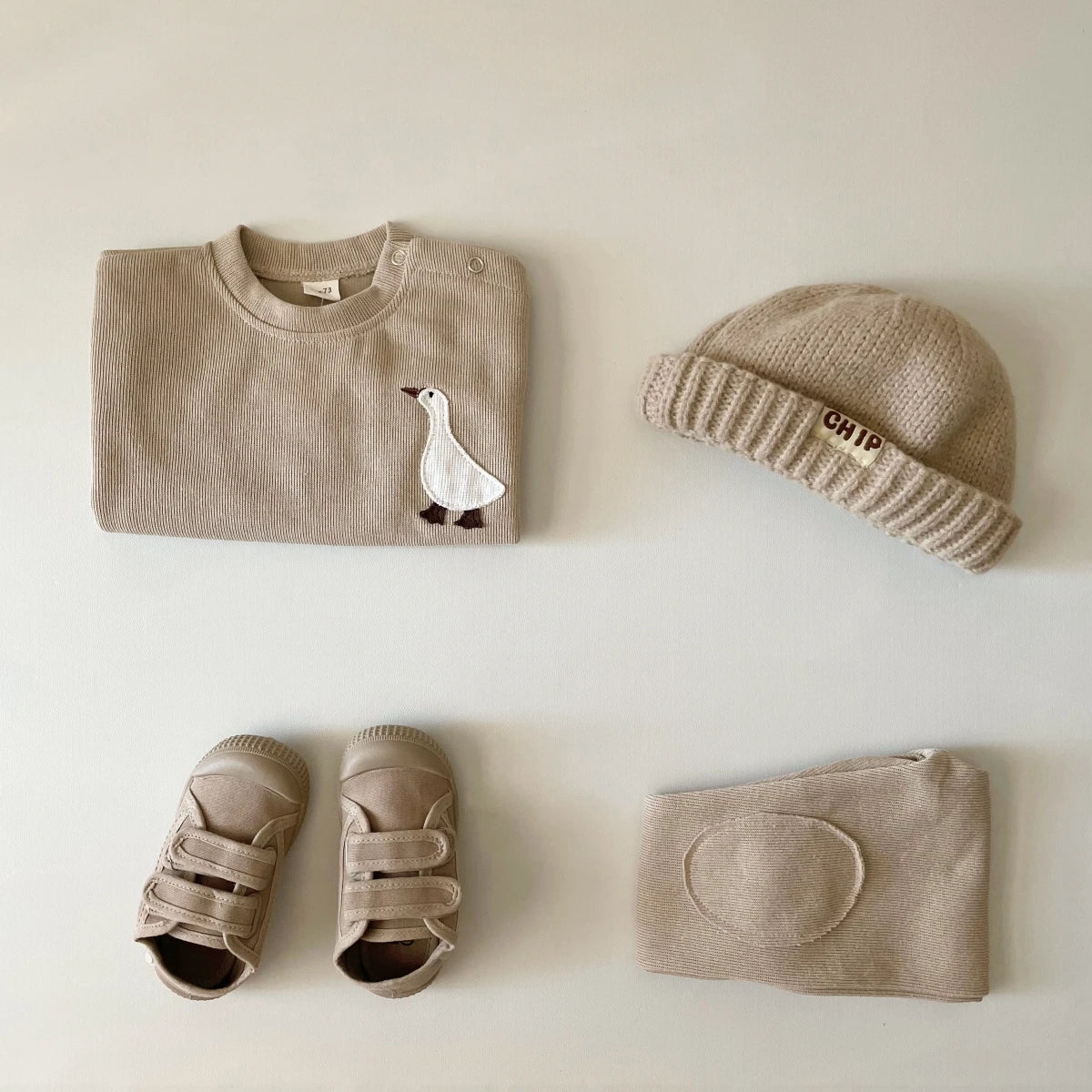 Infant Baby Boys Long Sleeve Goose & Bear 2pc Toddler Clothing
