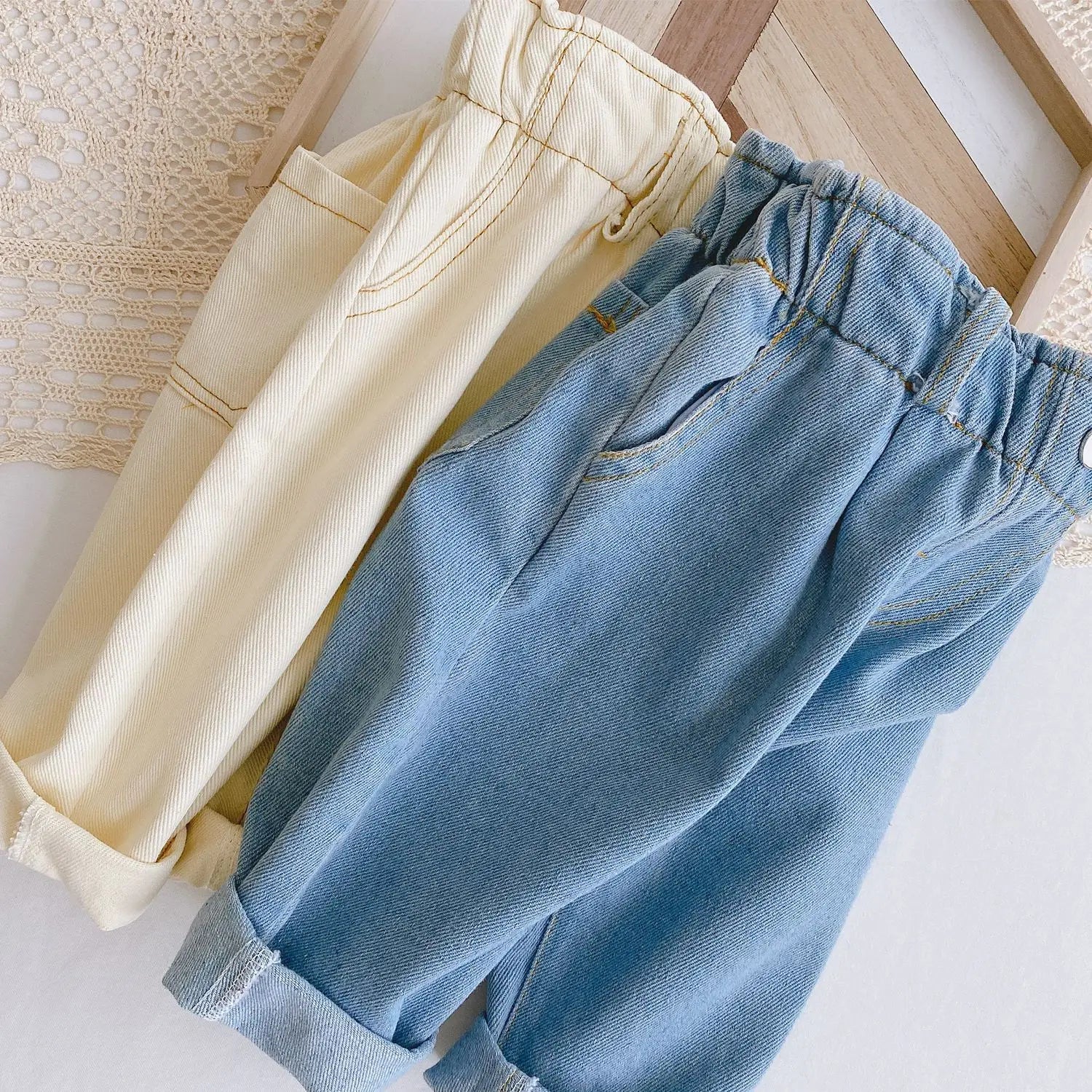 Baby Jeans Elastic Waist - Unisex 2 colors