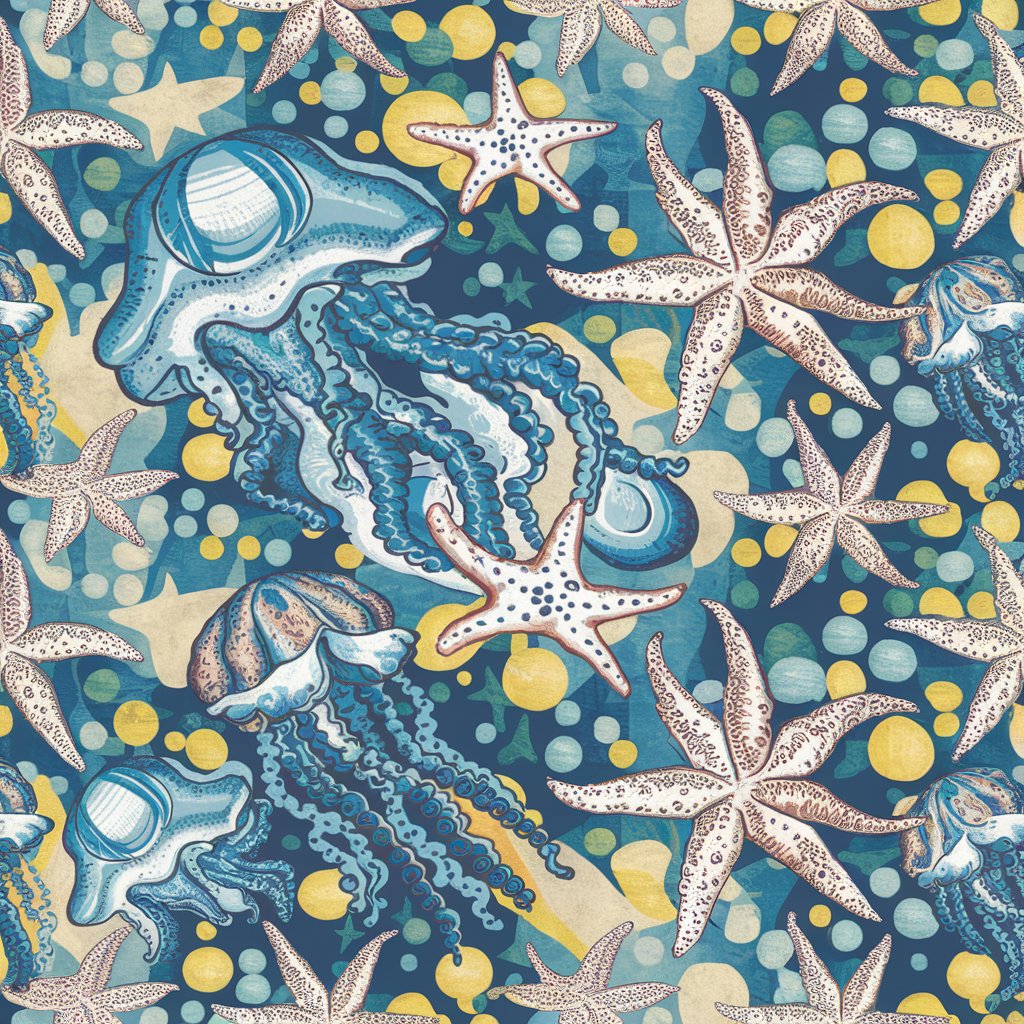 Deep Starfish Blue Necktie