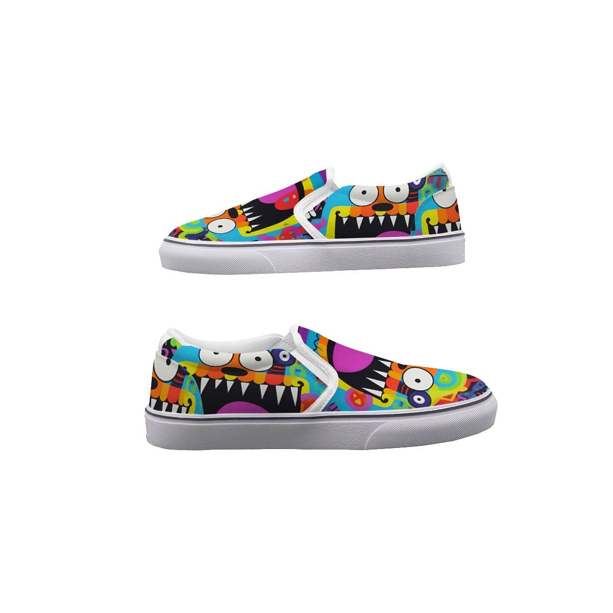 Yoycol Abstract Amigos - Women's Slip On Sneakers