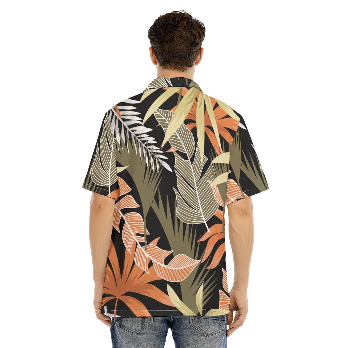 Yoycol All-Over Print Men's Hawaiian Shirt With Button Closure