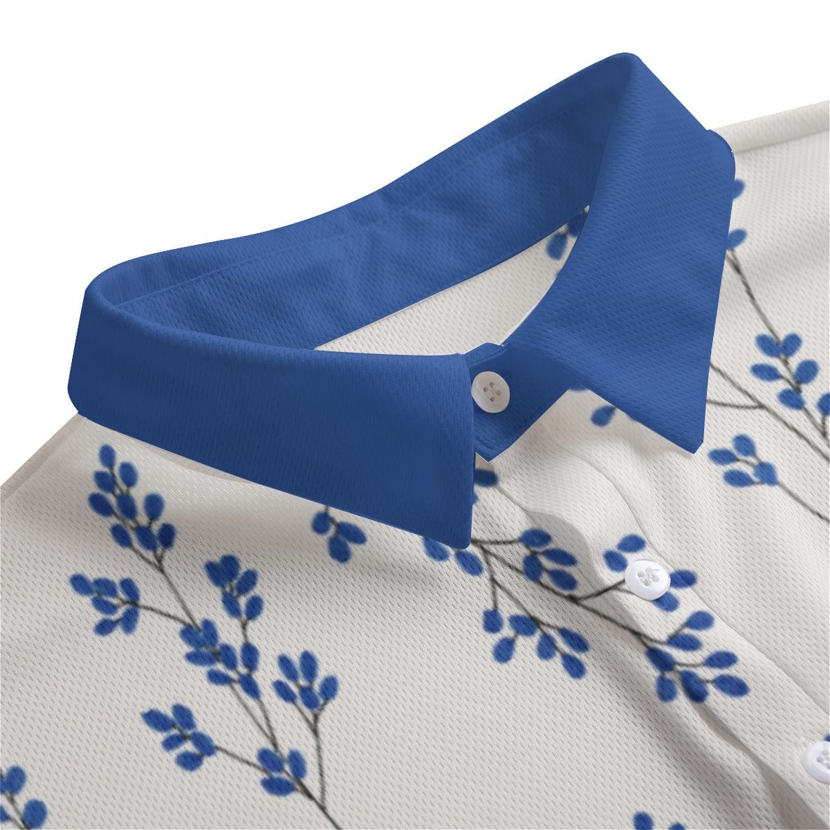 Yoycol 2XL / White All-Over Print Men's Polo Shirt | Birdseye