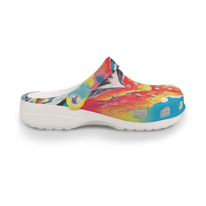 Yoycol White / US5(EUR36) All-Over Print Women's Classic Clogs