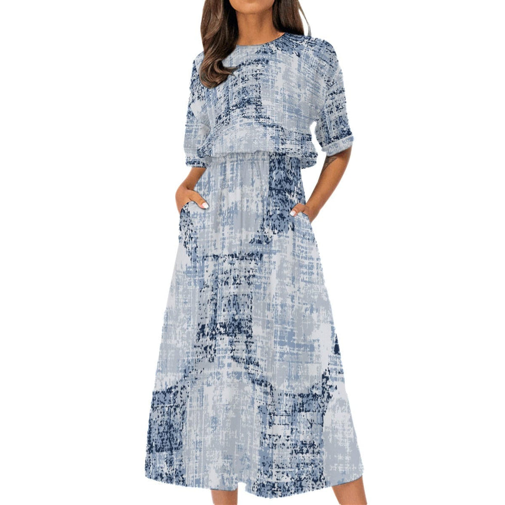 All-Over Print Women's Elastic Waist Dress
