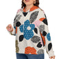 Yoycol 2XL / White All-Over Print Women's Long Sleeve Sweatshirt With Hood(Plus Size)