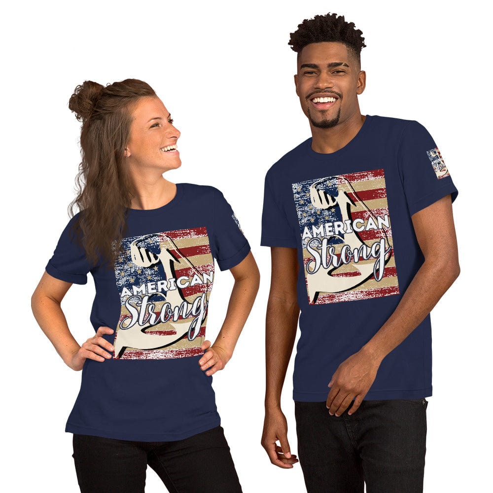 Spruced Roost Navy / XS American Strong! - Unisex t-shirt - S-5XL