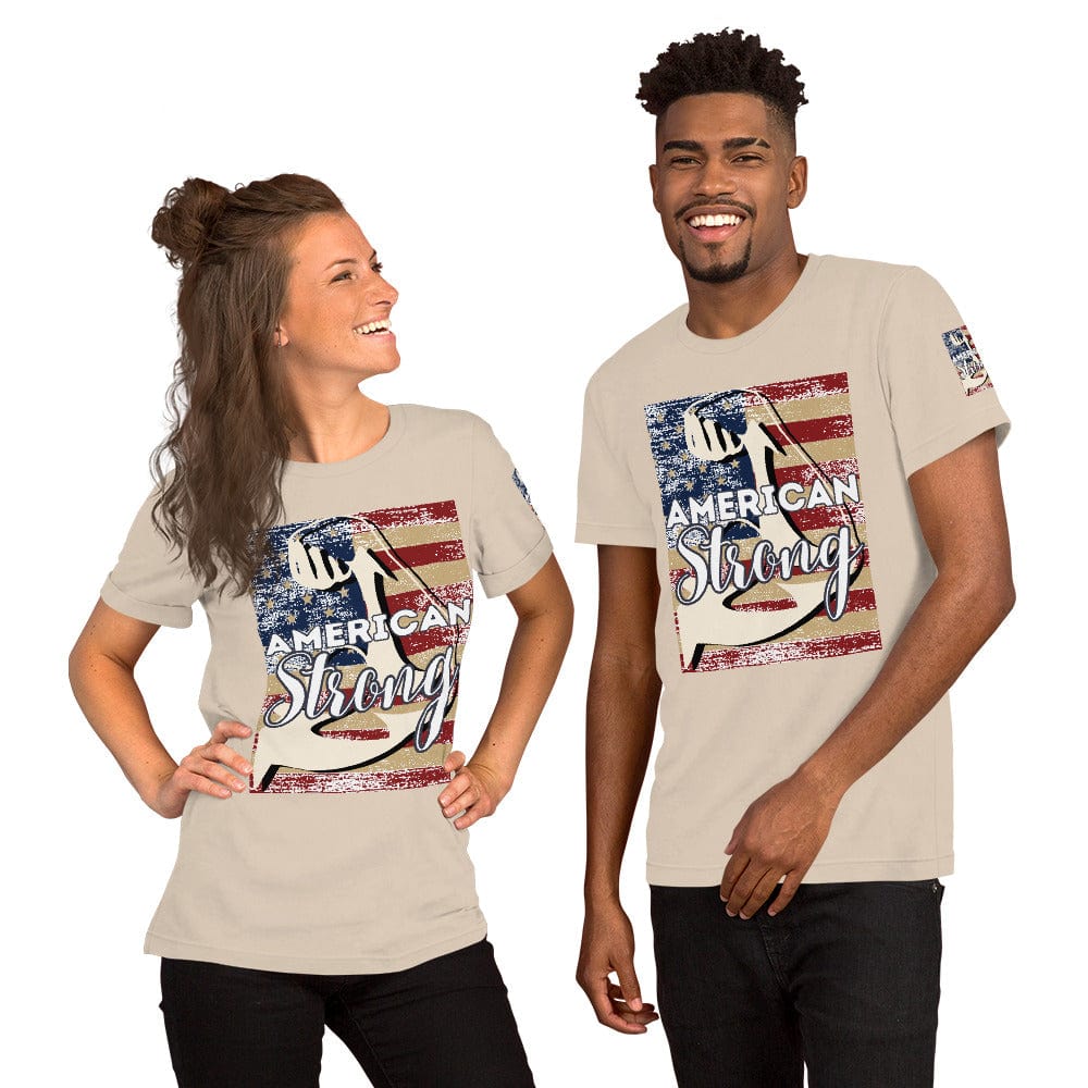 Spruced Roost Soft Cream / XS American Strong! - Unisex t-shirt - S-5XL