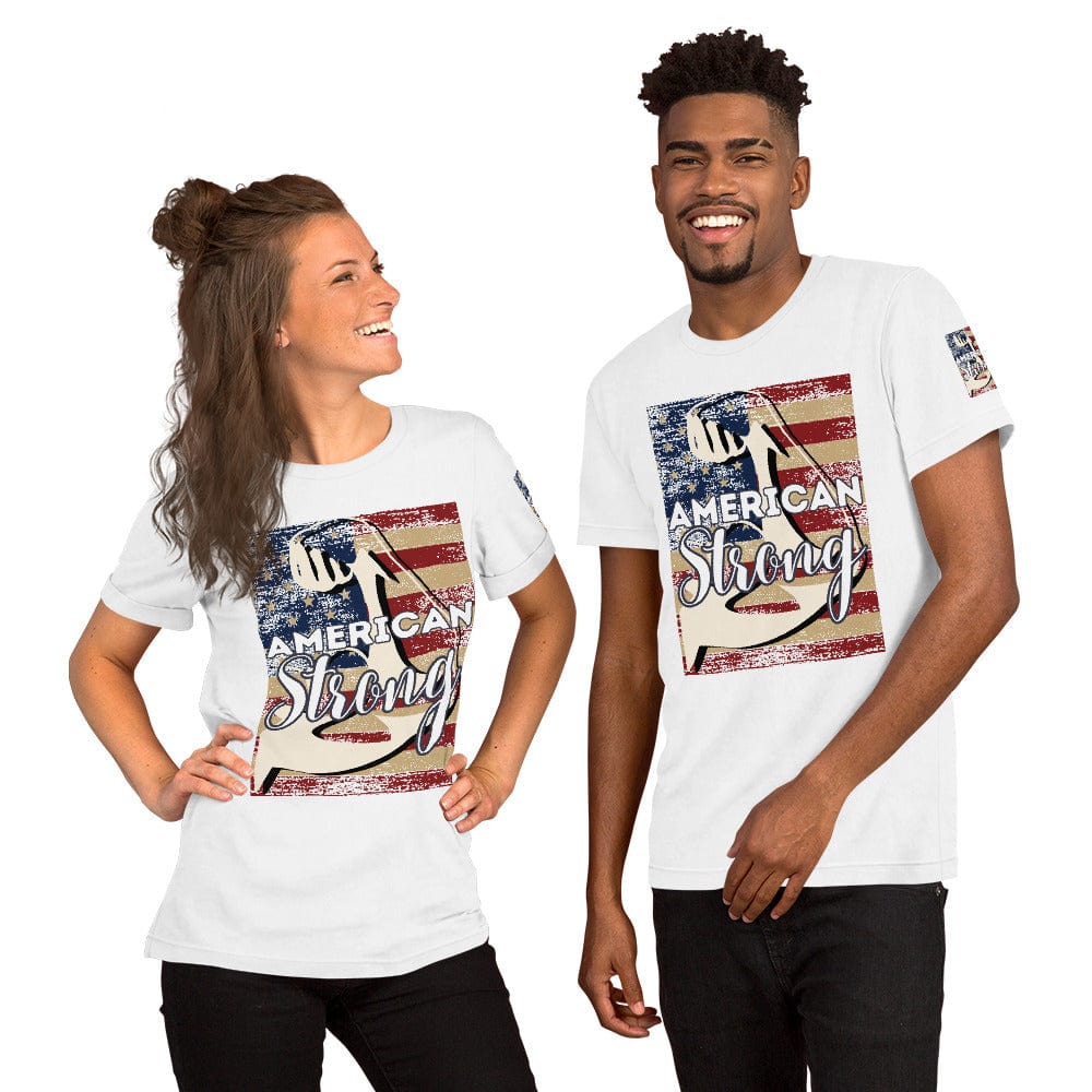 Spruced Roost White / XS American Strong! - Unisex t-shirt - S-5XL