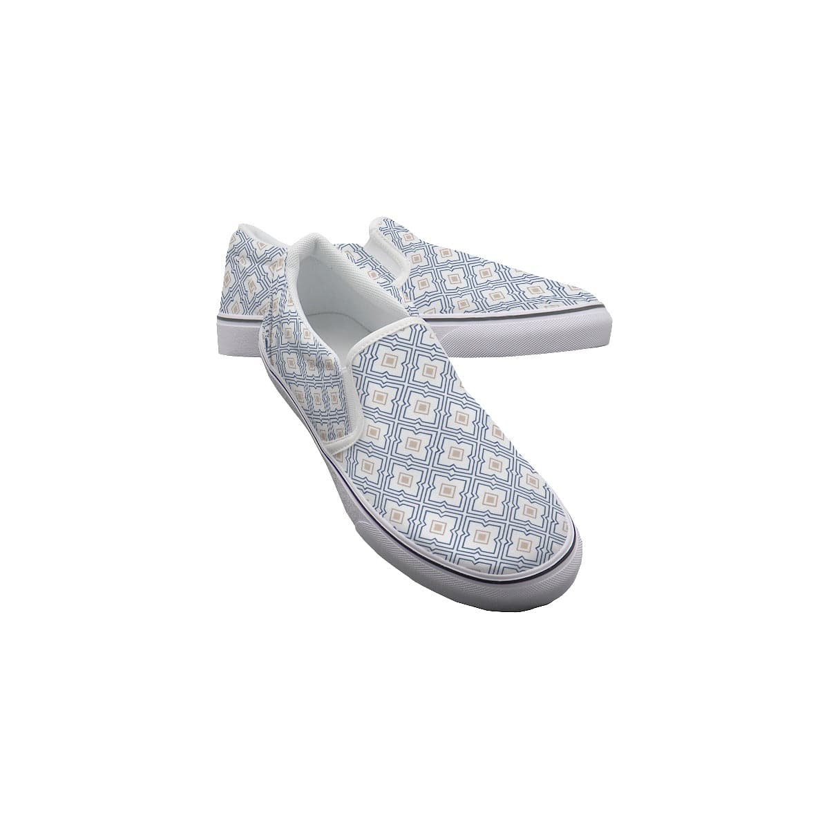 Yoycol White / US6(EUR36) Athabascan Plaid - Women's Slip On Sneakers