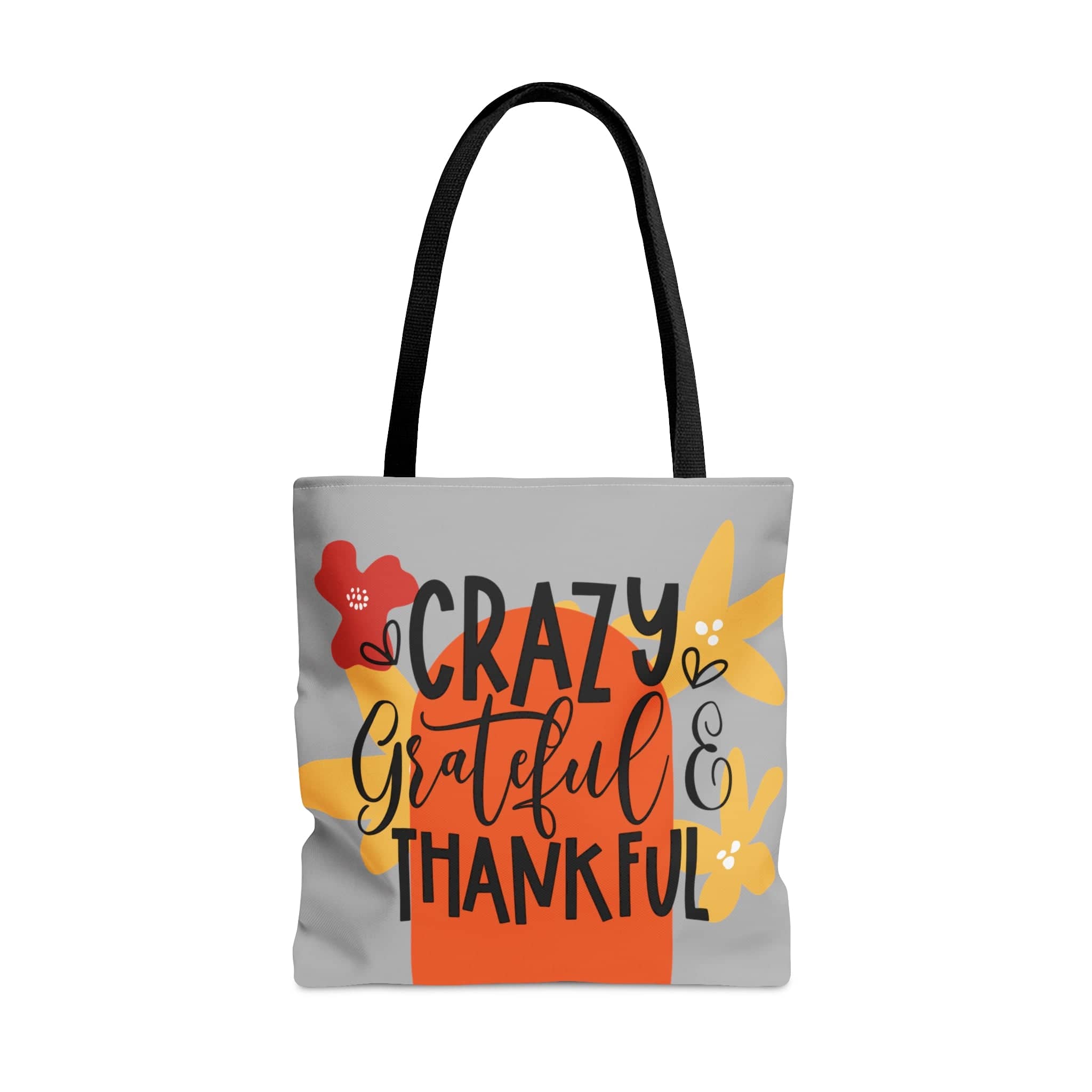 Printify Bags Large Crazy, Grateful, Thankful,  Tote Bag (AOP)