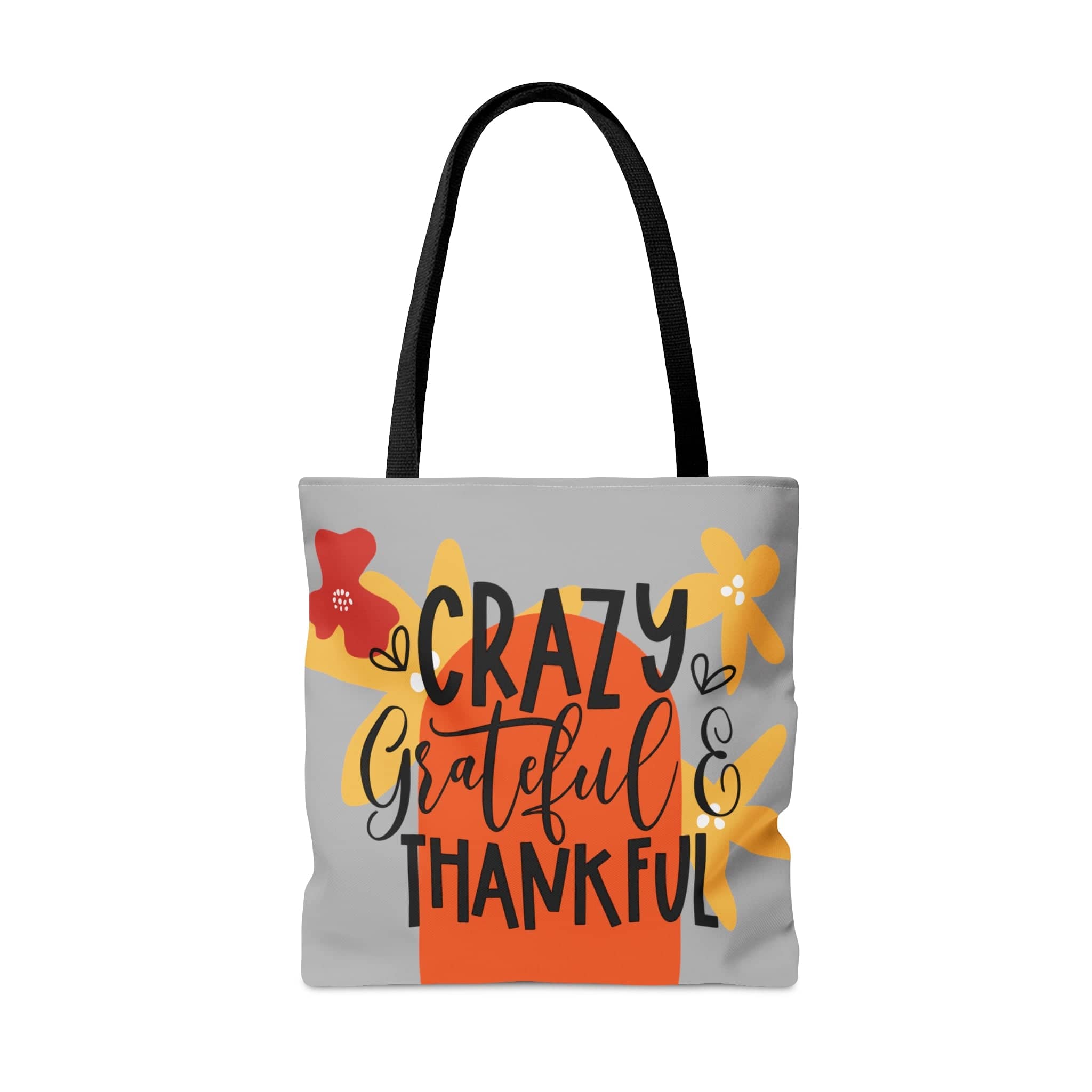 Printify Bags Large Crazy, Grateful, Thankful,  Tote Bag (AOP)