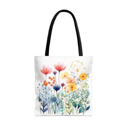 Printify Bags Large Meadow Flowers - Hang in There Tote Bag (AOP)