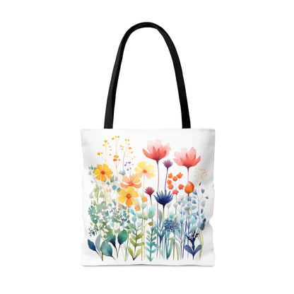 Printify Bags Large Meadow Flowers - Hang in There Tote Bag (AOP)