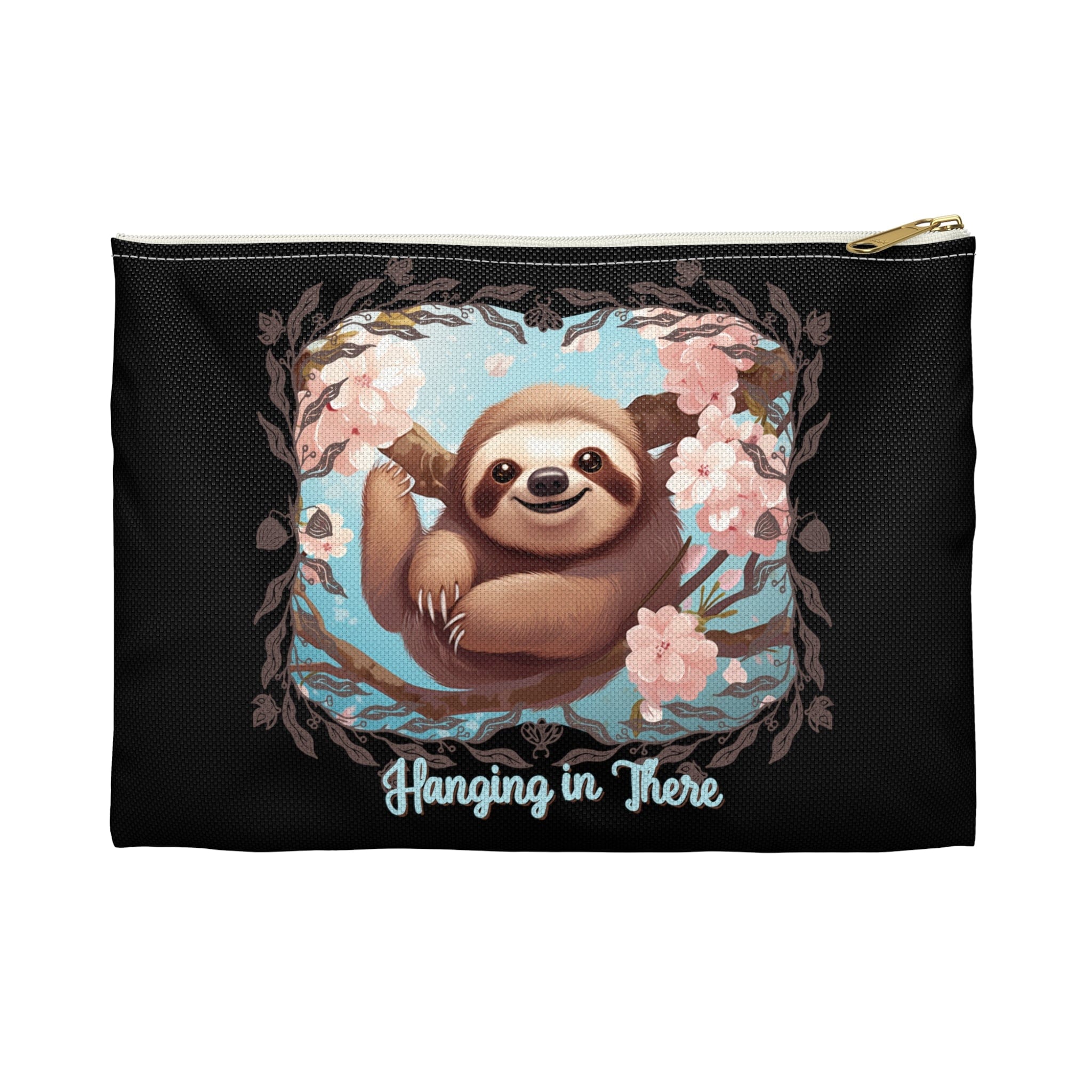 Printify Bags Sloth Hanging in There - Accessory Pouch