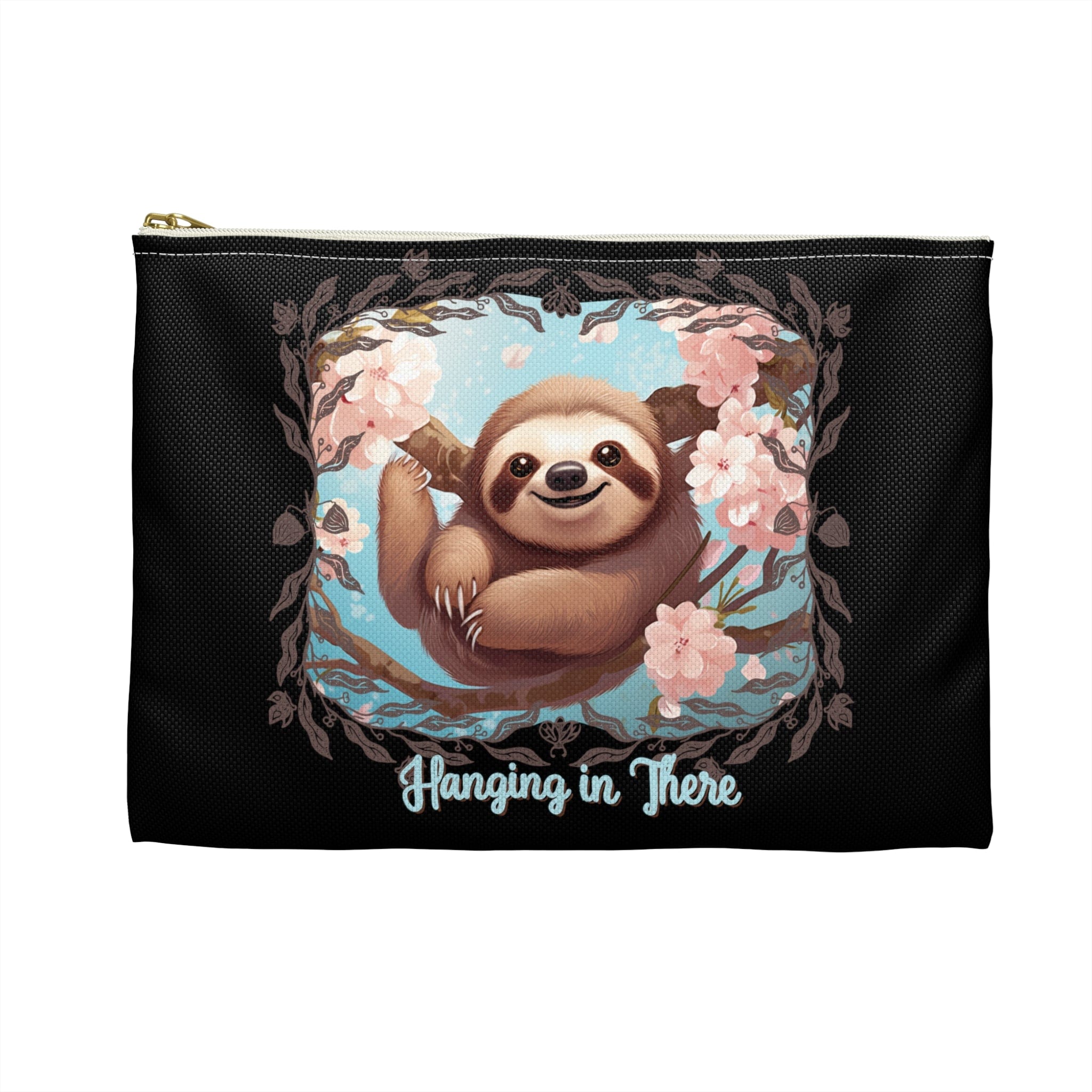 Printify Bags Sloth Hanging in There - Accessory Pouch