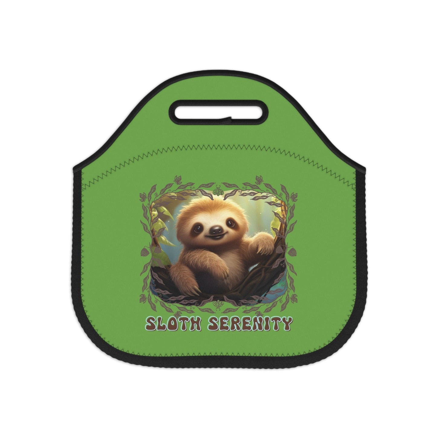 Printify Bags 12" × 12'' Sloth Serenity - Neoprene Lunch Bag