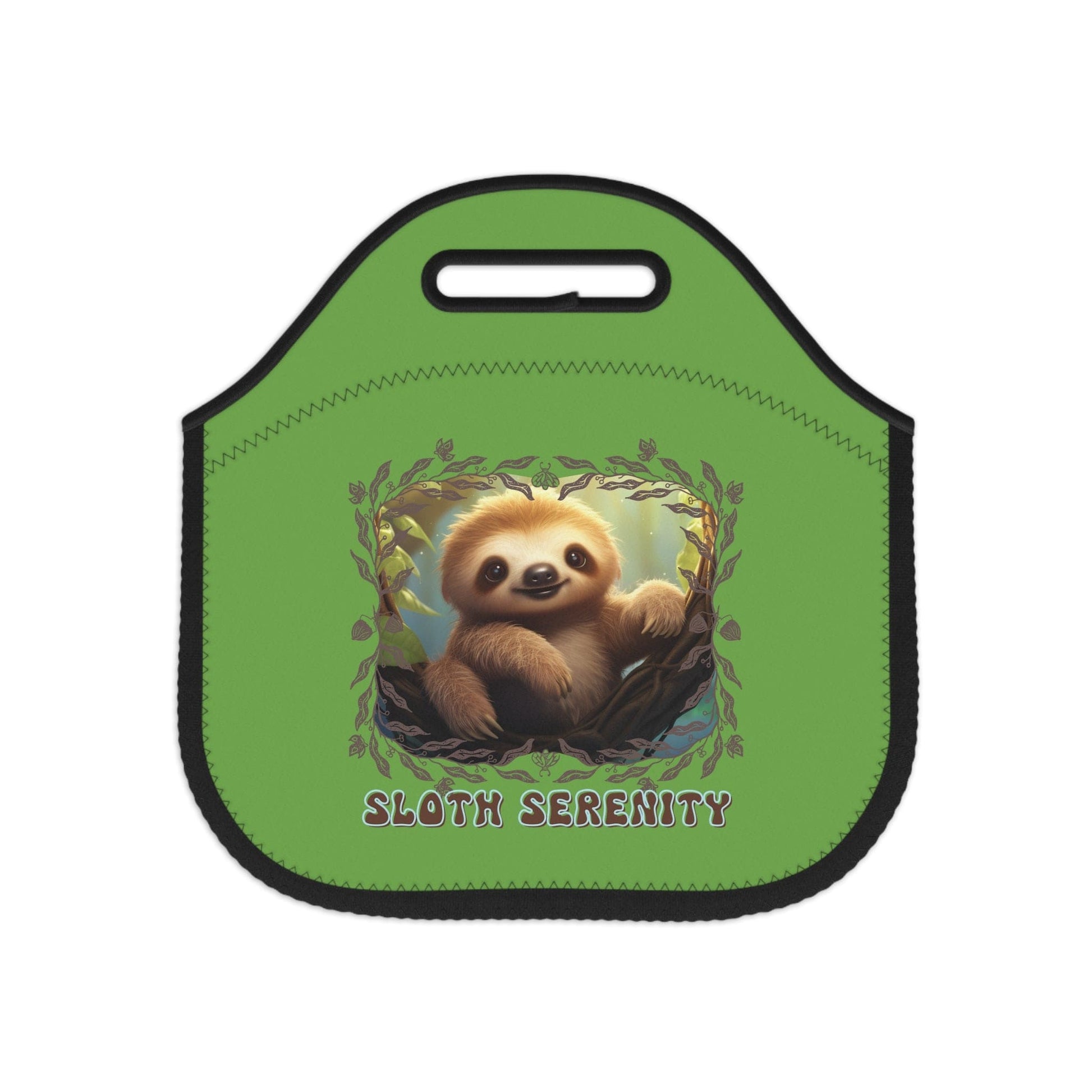 Printify Bags 12" × 12'' Sloth Serenity - Neoprene Lunch Bag