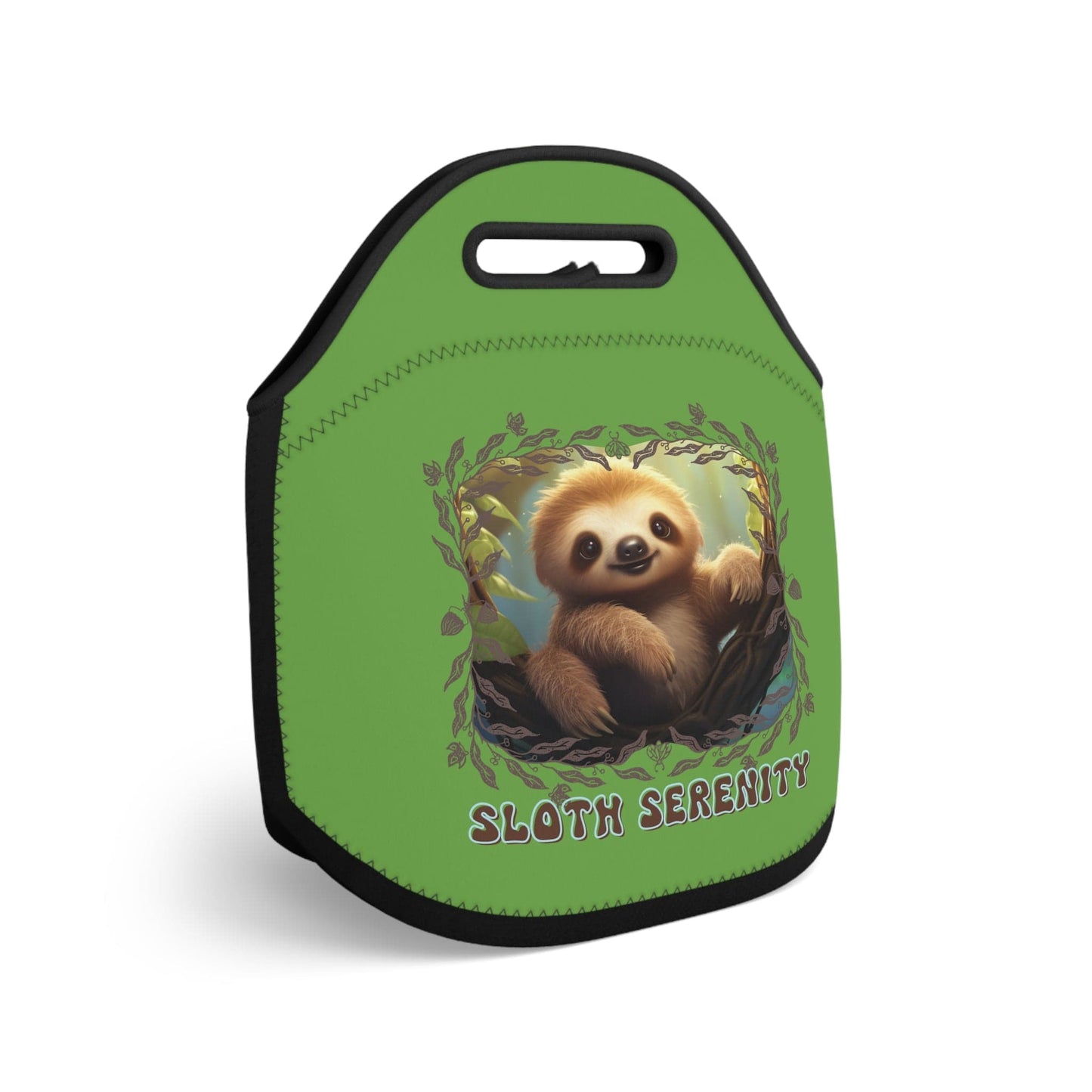 Printify Bags 12" × 12'' Sloth Serenity - Neoprene Lunch Bag