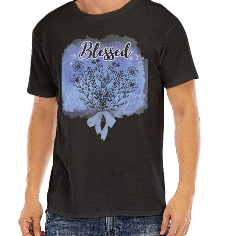 Yoycol Blessed - Unisex O-neck Short Sleeve T-shirt | 180GSM Cotton (DTF)