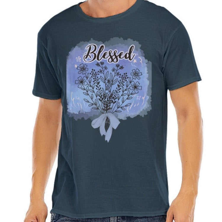 Yoycol Blessed - Unisex O-neck Short Sleeve T-shirt | 180GSM Cotton (DTF)