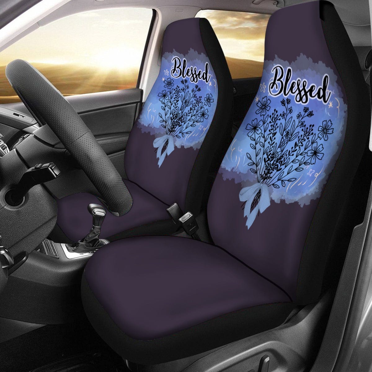 Yoycol U / White Blessed - Universal Car Seat Cover With Thickened Back