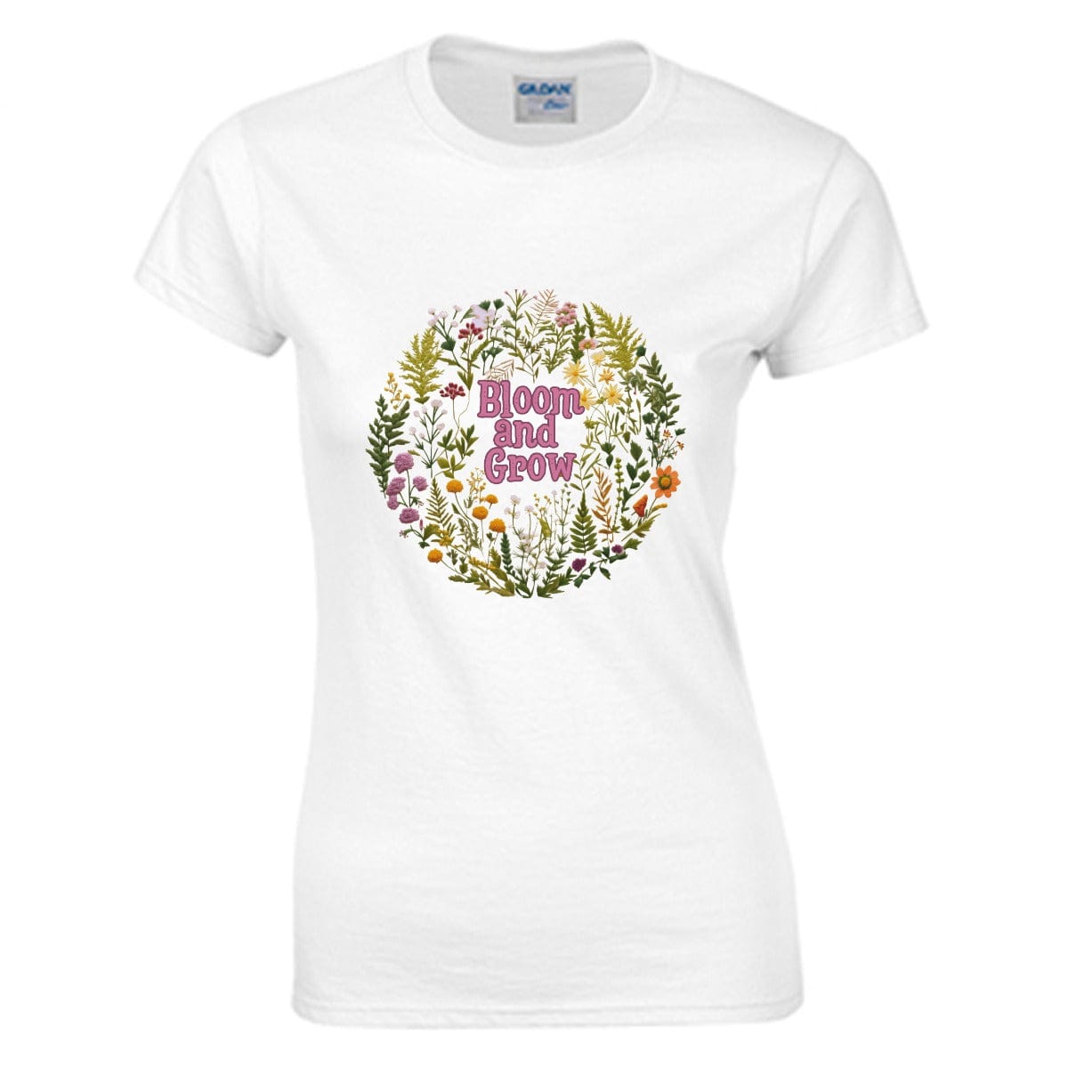 Yoycol L / Black Bloom and Grow T-shirt | Gildan 180GSM Cotton (DTG)